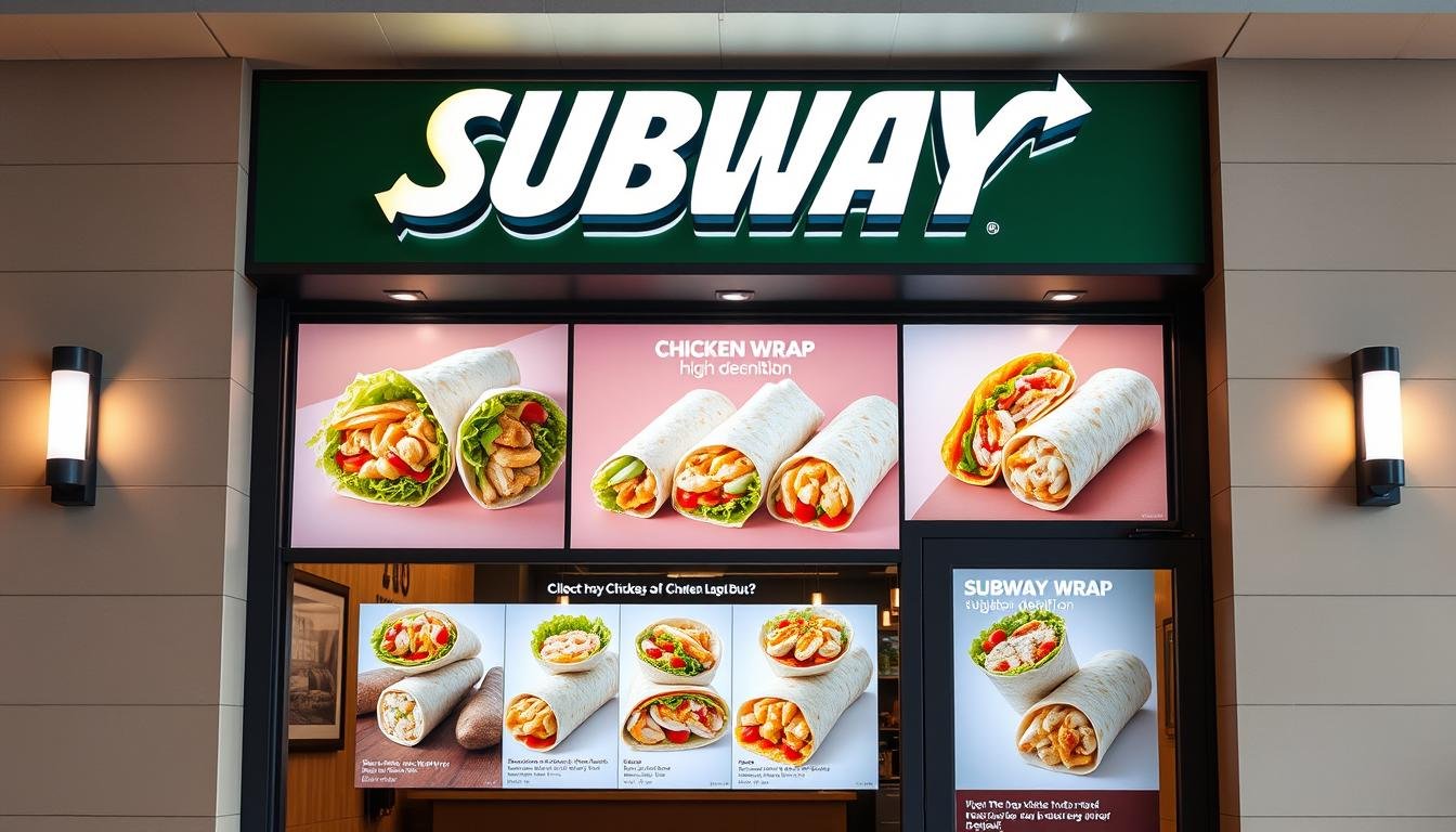 Subway Chicken Wrap menu