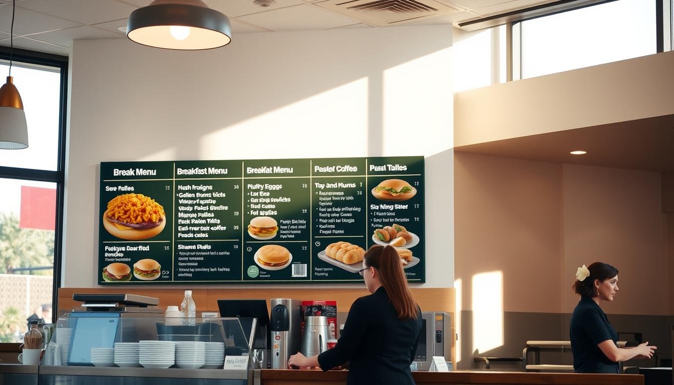 Subway breakfast menu