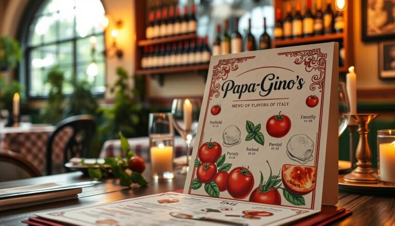 papa gino's menu