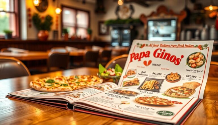 papa gino's restaurant menu