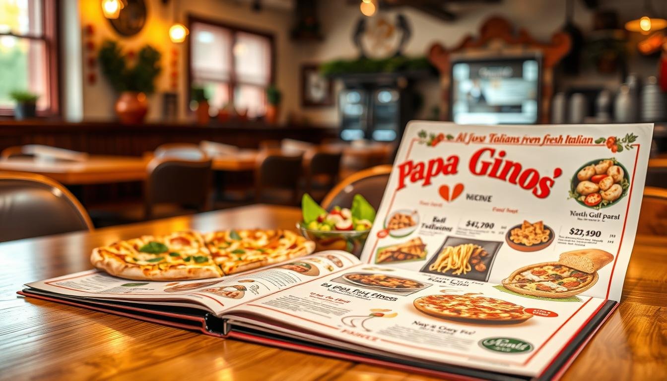 papa gino's restaurant menu